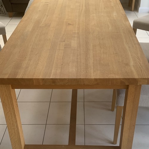 Rectangular wood dining table - rectangular,