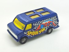 Corgi Spiderman Spidervan No.436 Chevrolet Van - Blue 4 Spoke Wheels - Unboxed