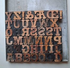 Vintage wooden letterpress - vintage,