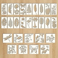 27 Flower Stencils for Painting, Templates For Crafts, Scrapbooking, Wall Decor