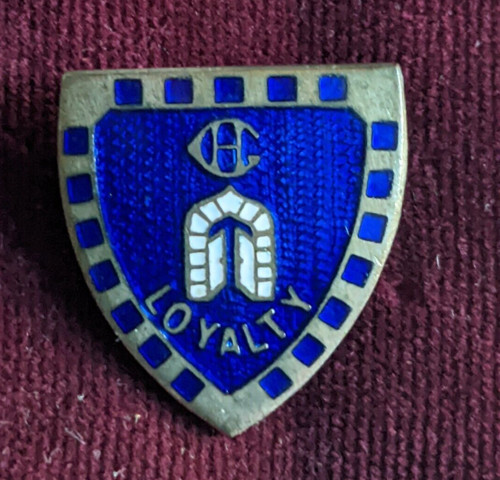 Vintage 1970s loyalty enamel - loyalty,
