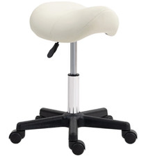 HOMCOM Saddle Stool Adjustable