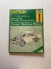 Datsun 510 521 Pick-up Truck 1968-1973 Shop Service Repair Manual Engine Guide