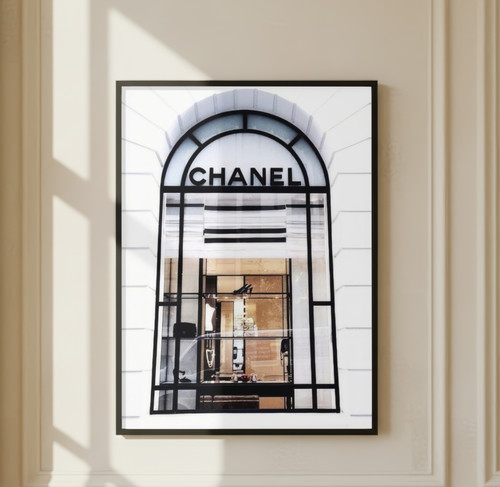 Chanel storefront wall - wall, art