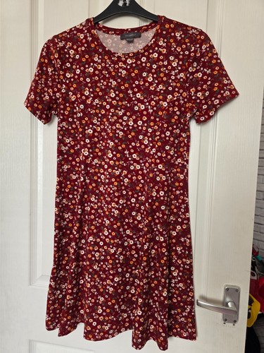 Primark burgundy floral skater - primark,