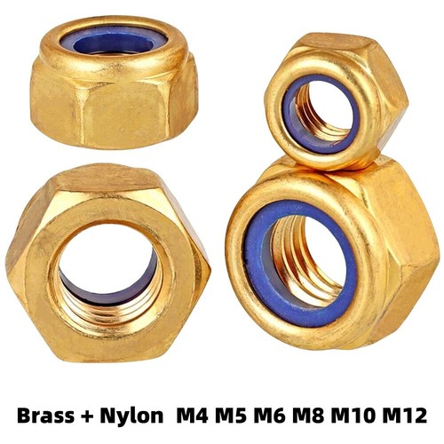 Brass nyloc nylon - nyloc, insert