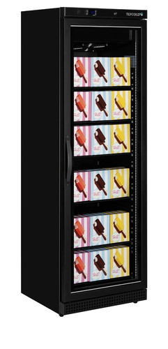 Glass door upright freezer - door,