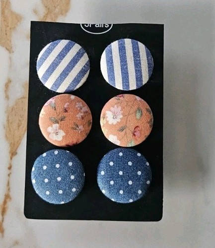 Primark pair fabric earrings - primark,