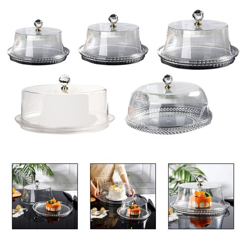 Acrylic cake stand with - stand, dome