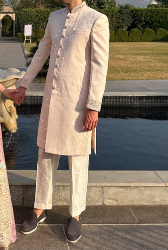 Elegant cream sherwani - sherwani, with