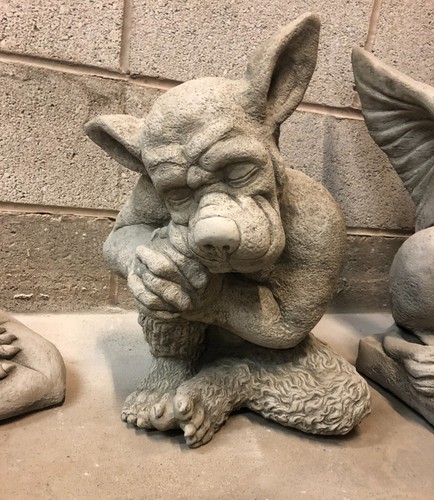 Gargoyle dog statue - gargoyle, big