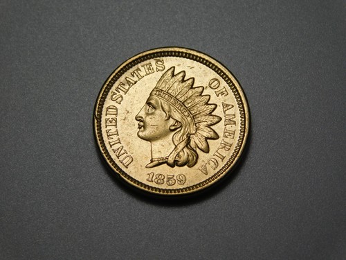 Old coins 1859 indian - 1859,