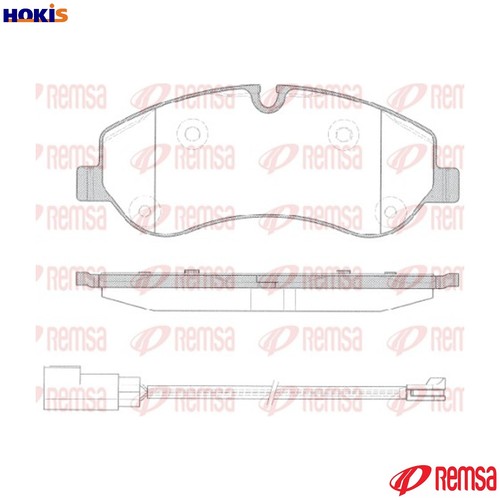 Brake pad set disc - set,