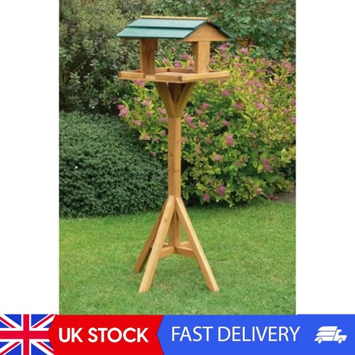 Traditional wooden bird table - traditional,