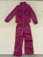 Girls Age 10 Spyder Pink Ski Jacket & Trousers Excellent Condition