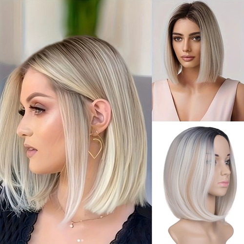 Ombre blonde womens short - blonde,