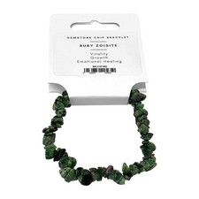 Gemstone chip stretch bracelet - chip,
