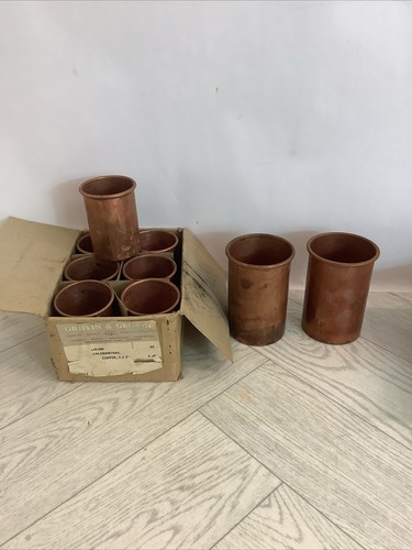 Copper calorimeters job lot - copper,