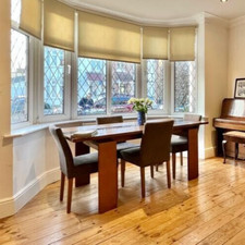 John Lewis Four Faux Suede Mushroom Taupe Up-right Chairs 2005 TABLE NOT INCL.