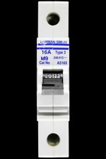DORMAN SMITH 16 AMP TYPE 3 M9 MCB CIRCUIT BREAKER AS163