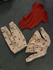 Young Girls Clothes Bundle Age 12-18 Months Carter’s Set Hearts Pink Red Used