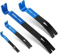 4-PCS Flat Pry Bar Set-15" 10" 7.5" 5.5"-Heavy Duty Puller Crowbar,Flat Bar Tool