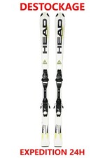 Used Kids Ski HEAD "SUPER SHAPE" Size: 130 CM = 1 METER 30 + Bindings