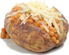 Baked jacket potato cheese - baked,