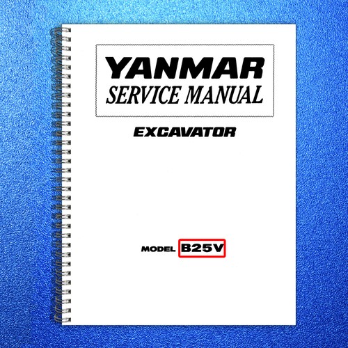 Yanmar b25v excavator service - yanmar,