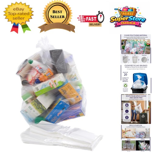 Durable clear plastic bin bags - durable,