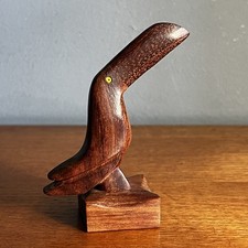 Vintage Wooden Carved Toucan