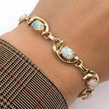 3Ct Oval Cut Lab-Created Opal