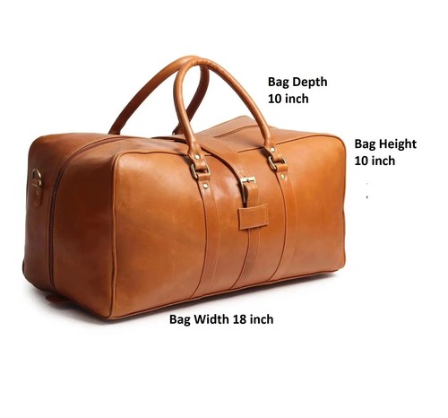 Leather duffle bag men women - leather,