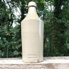  Old Antique Impressed Saltglaze Porter Beer Bottle Gunson & Son Wainfleet 