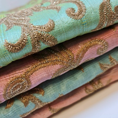 Fancy gold embroidery faux - fancy,