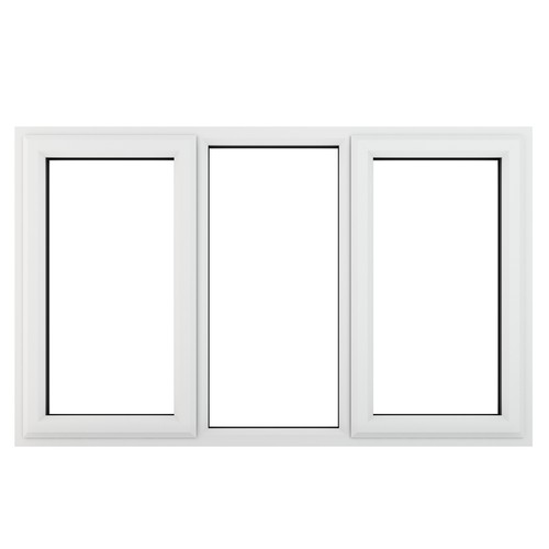 Pvc double glazed window - glazed,