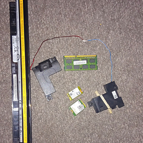 Old laptop parts - old,