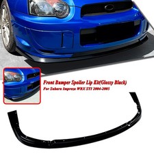 Front Bumper Spoiler Splitter Lip Kit For Subaru Impreza WRX STI 2004–2005 Black