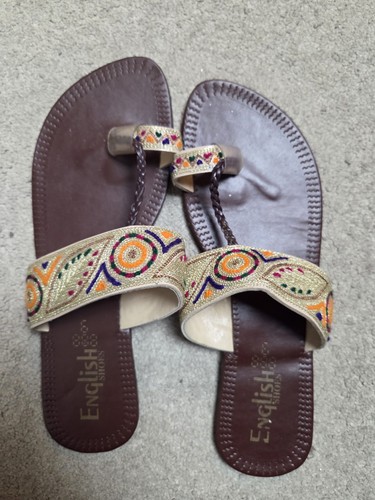 Indian embroidered sandals - indian,
