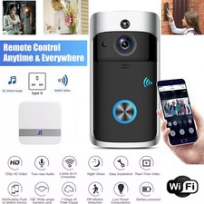 Wireless WiFi Video Doorbell Smart Phone Camera Door Bell Ring Intercom Security