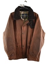 PG FIELD Brown Wax Padded Jacket size M Mens Country Casual Outdoors Outerwear