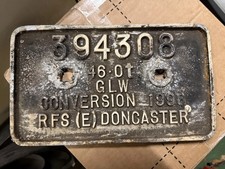 British Rail MHA Wagon Plate