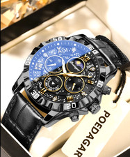 POEDAGAR Men's Luxury