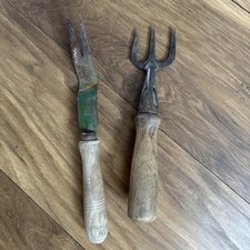 Daisy Grubber puller Weeder & fork small Vintage gardening tools 