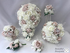 Wedding bouquet ivory pink - wedding,