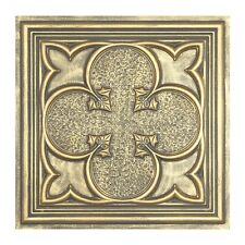Antiques Drop in ceiling panels Decorative tin wall tile PL35 Ancient gold 10pcs