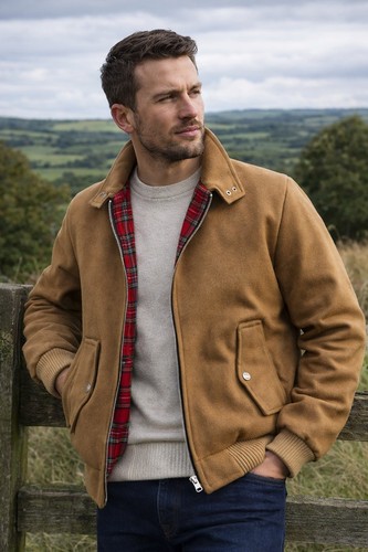 British wax mill tan wool - british,