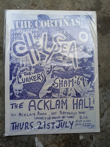 Punk rock gig poster original - rock,
