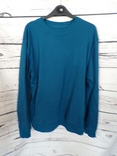 PRIMARK MENS TEAL LONG SLEEVED SWEAT TOP SIZE LARGE