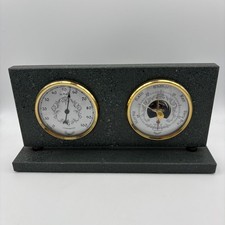 Daymaster Heavy Slate Desktop Barometer Hygrometer Thermometer 